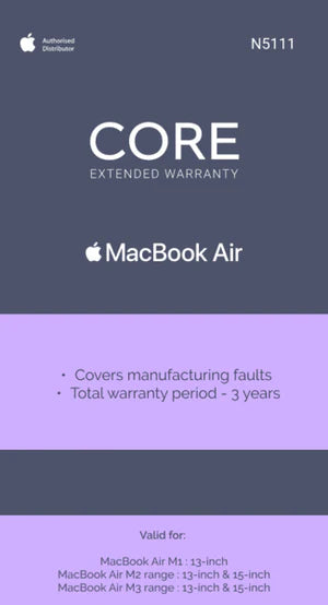 Extended Warranty: MacBook Air 13” & 15"