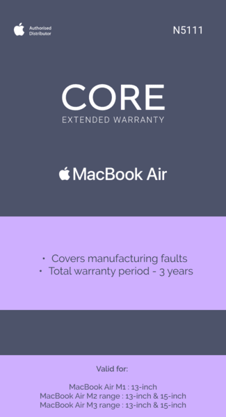 Extended Warranty: MacBook Air 13” & 15"